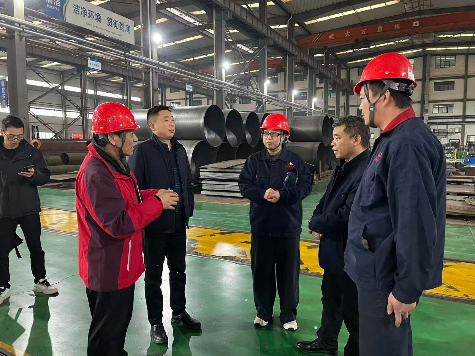 市工信局與區(qū)應急管理局聯(lián)合檢查指導我司安全生產(chǎn)工作